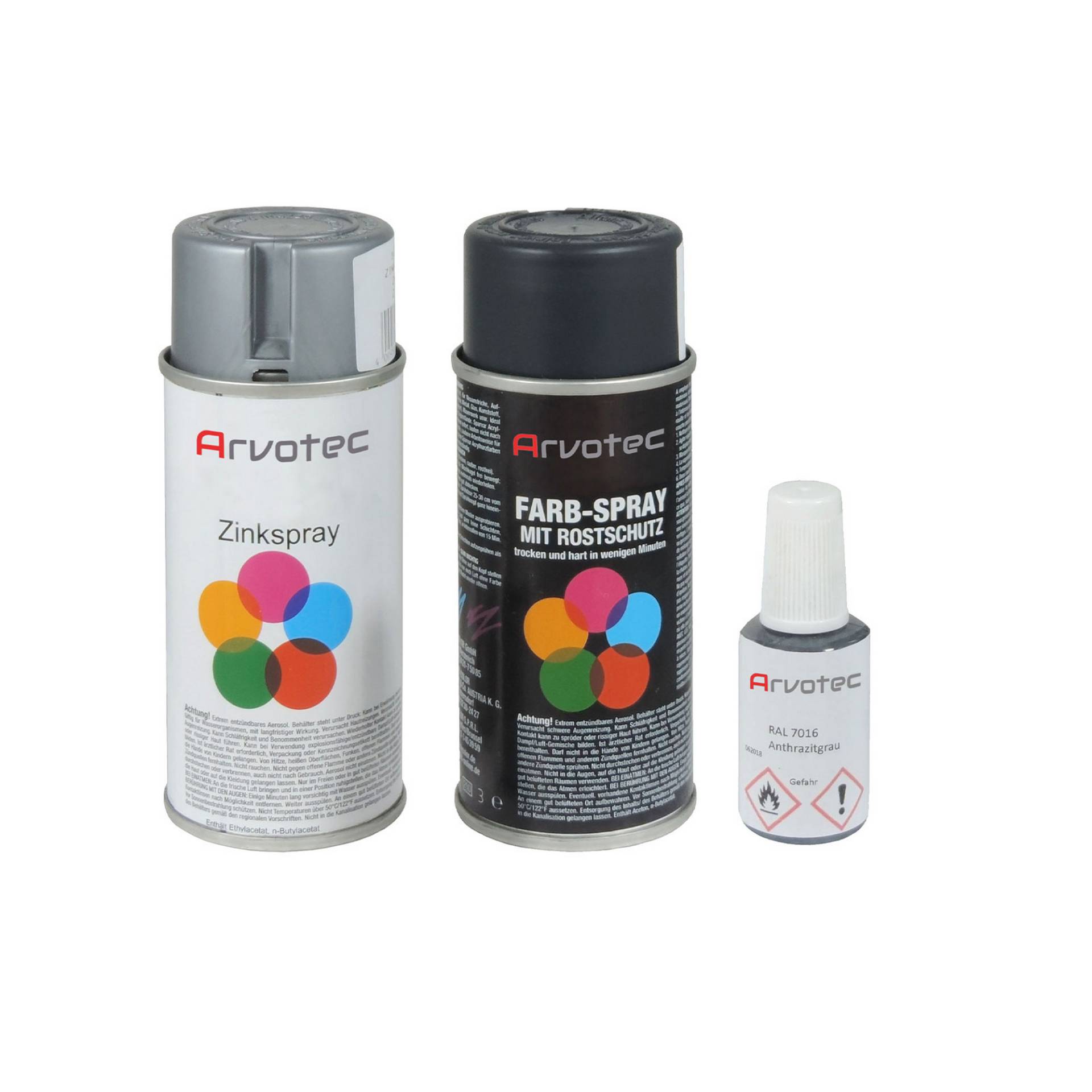 Arvotec Reparaturlack-Set anthrazit 150 ml von Arvotec