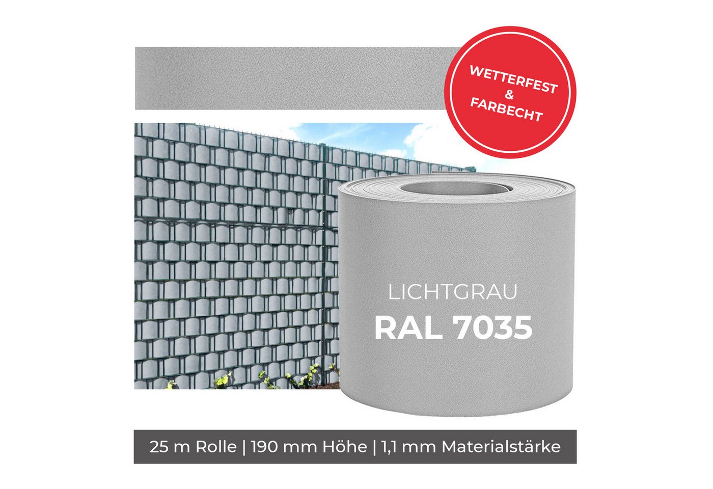 Arvotec Sichtschutzstreifen Sichtschutzstreifen 25 m (Rolle) verschiedene Farben, keine Klemmschienen nötig Arvotec Sichtschutzstreifen Sichtschutzstreifen 25 m (Rolle) verschiedene Farben, keine Klemmschienen nötig von Arvotec