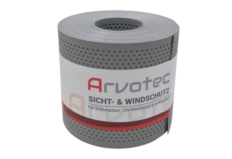 Arvotec Sichtschutzstreifen Sichtschutzrolle 25 m "gelocht" verschiedene Farben, keine Klemmschienen nötig von Arvotec