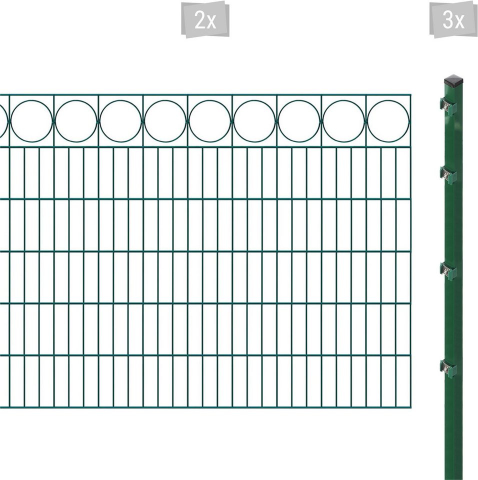 Arvotec Zaun ESSENTIAL 120 zum Einbetonieren Ring", (Set, Dekormattenzaun), Zaunhöhe 120 cm, Zaunlänge 2 - 60 m" von Arvotec