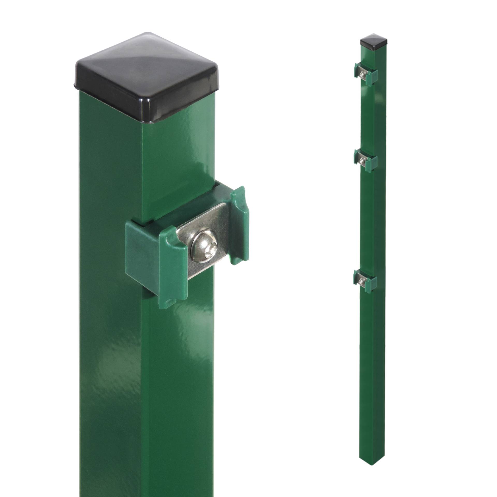 Arvotec Zaunpfosten für Stabmatten 'Essential' grün 4 x 4 x 120 cm von Arvotec