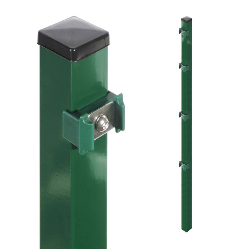 Arvotec Zaunpfosten für Stabmatten 'Essential' grün 4 x 4 x 150 cm von Arvotec