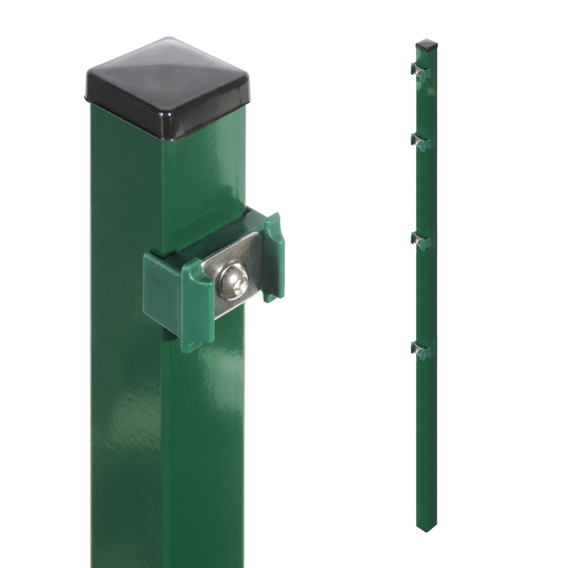 Arvotec Zaunpfosten für Stabmatten 'Essential' grün 4 x 4 x 170 cm von Arvotec