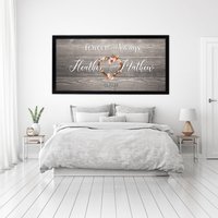 Forever & Always, Paar Namen Und Datum, Hochzeit Leinwandkunst, Jubiläumskunst von ArwenPrints