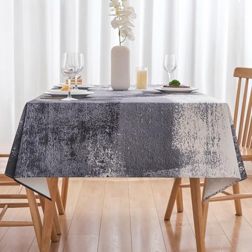 Arwllzz Tischdecke Anthrazit Modern Abwaschbare Schwarz 100x140 cm Tischdecken Leinen Landhausstil Tischtuch Gemälde Tisch Deko Mitteldecke Tischdekoration für Wohnzimmer, Esszimmer, Garten Arwllzz Tischdecke Anthrazit Modern Abwaschbare Schwarz 100x140 cm Tischdecken Leinen Landhausstil Tischtuch Gemälde Tisch Deko Mitteldecke Tischdekoration für Wohnzimmer, Esszimmer, Garten von Arwllzz