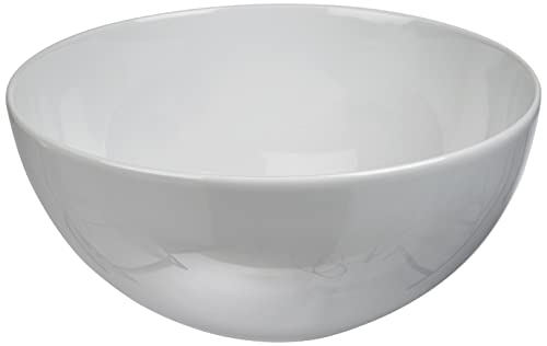 Arzberg Tric White Schüssel Rund – Moderne Salatschüssel 21 cm, Servierschüssel aus Porzellan, Müslischalen Weiß von Arzberg