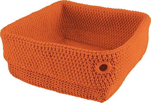 Arzberg Bread Basket Brotkorb, Brot Korb, Brötchenkorb, Orange, 18 x 18 cm, 49901-609008-05688 von Arzberg