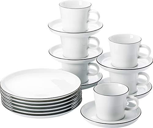 Cucina-Basic Colori Black Kaffeeset 18tlg. von Arzberg