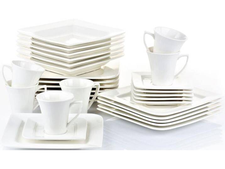 Kombiservice RETSCH ARZBERG Geschirr-Set, Service Fantastic , beige (naturweiß), 30 Stk., Fine China-Porzellan, Geschirr-Sets, 30 Teile, für 6 Personen von Arzberg