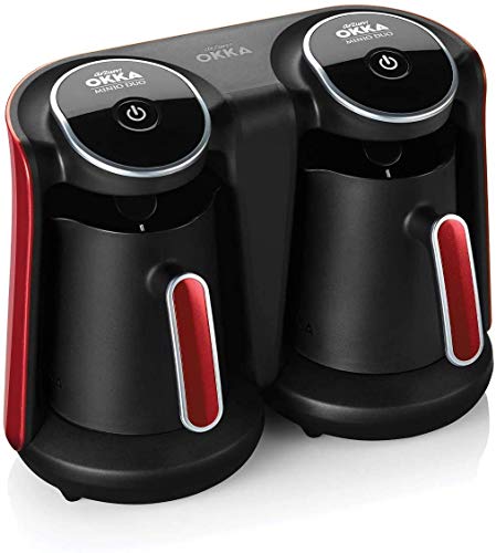 Arzum Okka Minio Duo Kaffeemaschine, OK006-N, 1-8 Tassen Fassungsvermögen, waschbare Kaffeekanne, Akustisches Alarmsystem, kompakte Bauweise, 880W Leistung, Kaffeemesslöffel von Arzum Okka