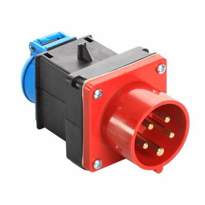 CEE Adapter IP 44 16A3p / Schukosteckdose 230V von As Schwabe