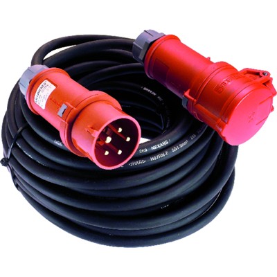 CEE-Verlängerung, 32A Ph. 10m H07RN-F 5G4, 400 V von As Schwabe