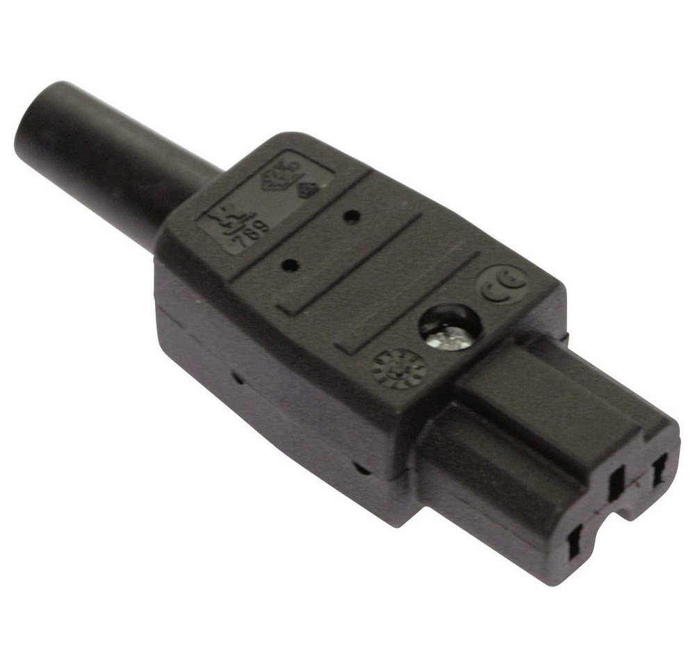 as - Schwabe Schienenverbinder AS Schwabe 62083 Warmgeräte-Steckverbinder Stecker, gerade Gesamtpolz, (62083) von As Schwabe