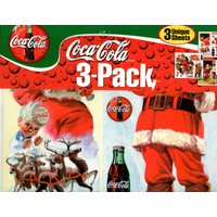 Neues Sammlerstück Coca Cola 3-Sheet Fenster Clings - C.1999 Smello Yello Spiegel, Wiederverwendbar Keine Klebrigen Klebstoffe Mehrere von AsYeStitch