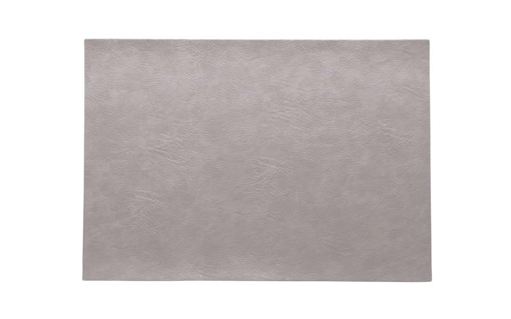 Tischset vegan Leder, silver cloud, 46x33cm von Asa