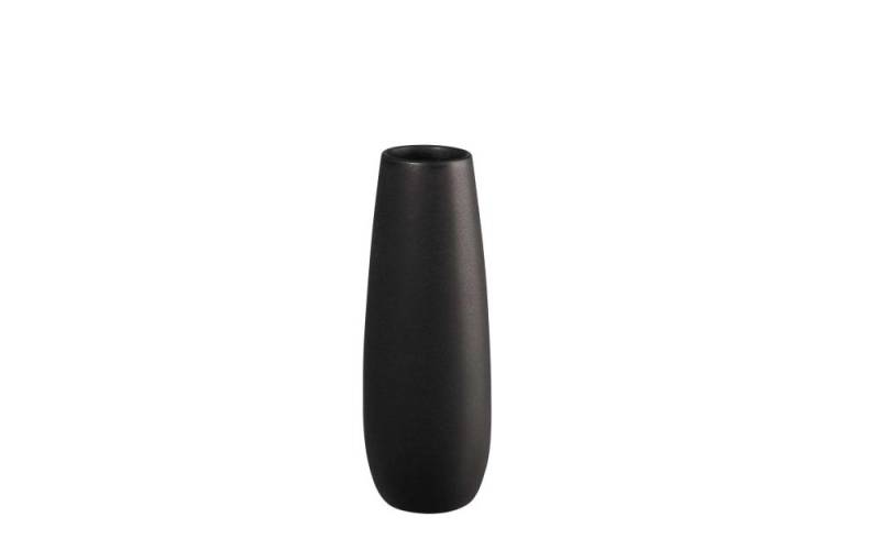 Vase ease, Steingut, black iron, 25 cm von Asa