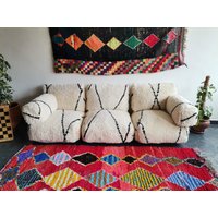 Bodensofa 3-Sitzer Wollkissenbezüge von AsalaLiving