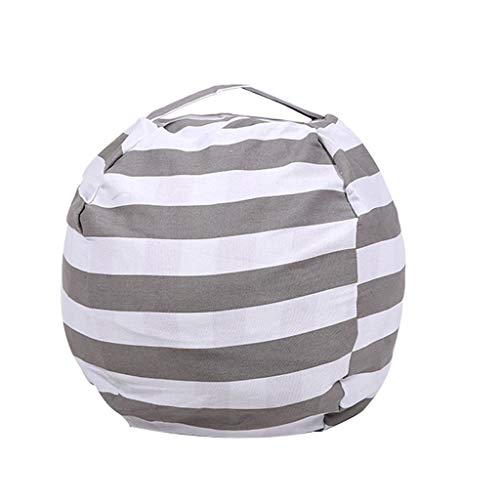 Asalinao Kuscheltier Aufbewahrungstasche Sitzsack Sitzkissen Kids Soft (Grau) von Asalin