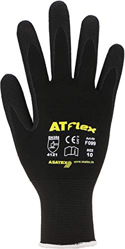 ASATEX Nitril-Handschuh F099, schwarz, Gr. 10 (12 Paar) von ASATEX