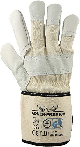 ASATEX Rindnarbenleder-Handschuh ADLER-PREMIUM, naturfarben, Gr. 10 (12 Paar) von ASATEX