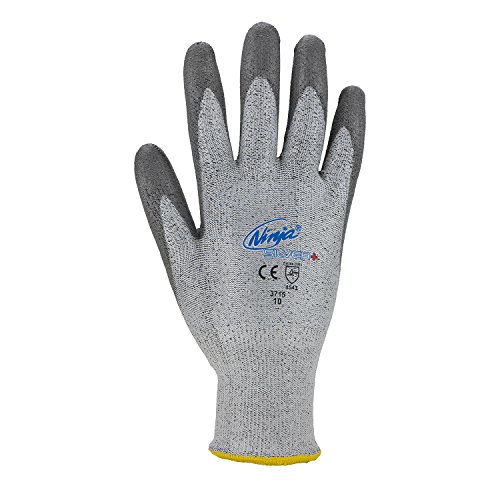 ASATEX Schnittschutz-Handschuh Ninja 3715, grau, Gr. 8 (12 Paar) von ASATEX