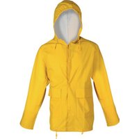 Asatex Regenjacke Gr.M gelb PU-Stretch m.Kapuze EN343 Kl.2 reißfest von Asatex