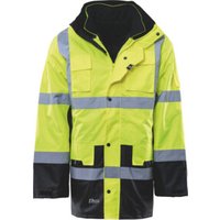 Asatex Warnschutz-Parka PREVENT, gelb / schwarz, Unisex-Größe: 3XL von Asatex