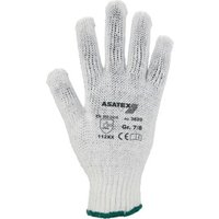 Handschuhe Gr.9/10 weiß/blau EN 388 PSA II Polyester/Baumwolle AT von Asatex