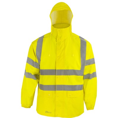 Prevent® Warnschutz-Regenjacke, warngelb, Größe 2XL von Asatex