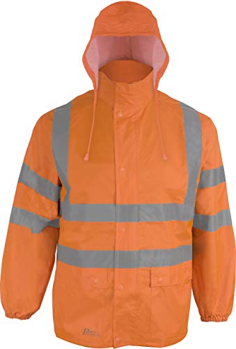 Prevent Warnschutz-Regenjacke RJO, leuchtorange, Gr. 4XL von ASATEX