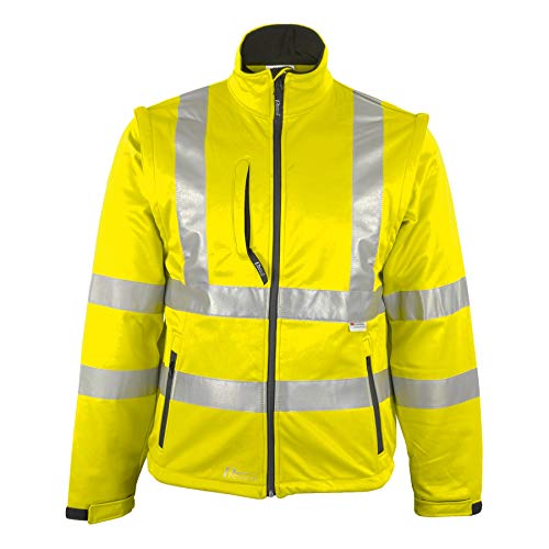 Prevent Warnschutz-Softshell-Jacken 8060G, leuchtgelb, Gr. L von ASATEX