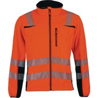 Warnschutz-Softshelljacke Prevent® Trendline Gr.M orange/schwarz von Asatex