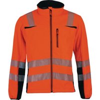 Warnschutz-Softshelljacke Prevent® Trendline Gr.L orange/schwarz von Asatex