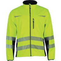 Warnschutz-Softshelljacke Prevent® Trendline Gr.M gelb/schwarz von Asatex