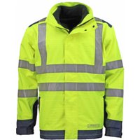 Wetter-,Flamm- u.Warnschutzjacke Gr.XXL gelb/blau ASATEX von Asatex