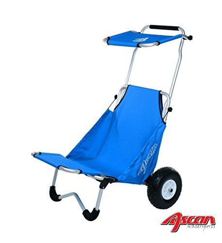 Ascan Strand Buggy und Sitz mit Breiten Rädern und Sonnendach & Lade Sitzvergrößerung ideal für den Strand, Pool, Sport Zubehör wie Strandmuschel Gummiboot, Board Zuladung 50kg Ascan Strand Buggy und Sitz mit Breiten Rädern und Sonnendach & Lade Sitzvergrößerung ideal für den Strand, Pool, Sport Zubehör wie Strandmuschel Gummiboot, Board Zuladung 50kg von Ascan