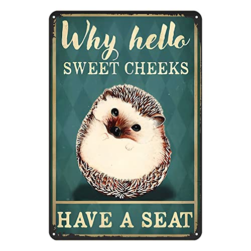 Blechschilder Vintage Lustiges Metallschild Hello Sweet Cheeks Vintage Metallschild Vintage Home Decor Rustikale Aluminium-Blechschilder Wandkunst Metallposter für Garage Bar 20,3 x 30,5 cm Blechschilder Vintage Lustiges Metallschild Hello Sweet Cheeks Vintage Metallschild Vintage Home Decor Rustikale Aluminium-Blechschilder Wandkunst Metallposter für Garage Bar 20,3 x 30,5 cm von Ascigo