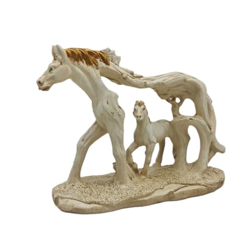 Ascitndy Pferdeskulptur, Kunstharz, Indische Pferdestatue, Heimdekoration, Schreibtischdekoration, Tierfiguren Ascitndy Pferdeskulptur, Kunstharz, Indische Pferdestatue, Heimdekoration, Schreibtischdekoration, Tierfiguren von Ascitndy