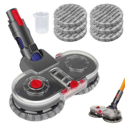 Asdazrxy Elektrischer Wischaufsatz für Dyson V11 V10 V8 V7 V15 Staubsauger, Wischaufsatz für Dyson mit Abnehmbarer Wassertank und 6 Waschbarer Ersatzwischpads von Asdazrxy