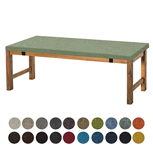 Aselbia Bankauflage Sitzkissen 170X30X5CM,Waschbare Rutschfestes Bankkissen Sitzauflage Bequeme Bankpolster für Bank, Fensterbank, Gartenmöbel, Terrasse, Drinnen,Achat Grün von Aselbia