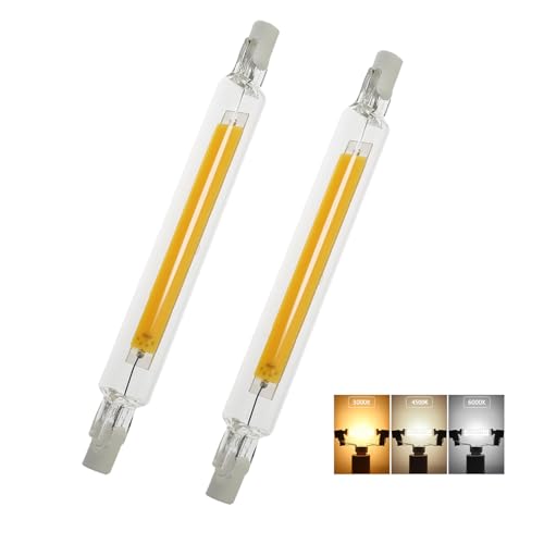 Aseoacc Lampe R7S LED 118mm Dimmbar 5W- Ersetzt 100W Halogen - 1200 lm Naturweiß (4500K) CRI≥90-360° Beleuchtung - für Außenleuchten, Gartenstrahler, Wandlampen, Stehlampen - 230V von Aseoacc