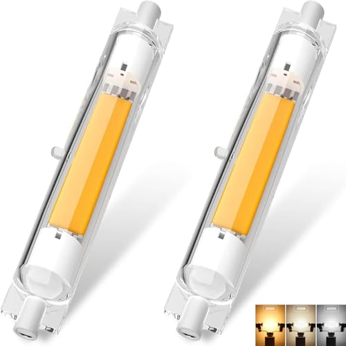 Aseoacc R7S LED 118mm Dimmbar 30W Warmweiß 3000K 3000 lm | LED R7S 118mm Glühbirne, Entspricht 300W-Halogenlampe, 360 Grad, AC 220–240 V, 2 x 30 W von Aseoacc