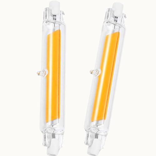 Aseoacc R7S LED 78mm Dimmbar 10W | LED R7S 78 Glühbirne, Entspricht 100W-Halogenlampe, 360 Grad, AC 220–240 V (Naturweiß 4500K, 2 Stück 78MM/10W) von Aseoacc
