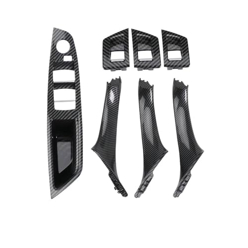 Asfgchh Auto-Innentürgriff-Abdeckung für BMW 5er-Serie F10 F11 520d 525d 530d 535i 2010–2017 (LHD Carbon) von Asfgchh
