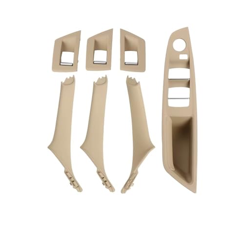 Asfgchh Auto-Innentürgriff-Abdeckung für BMW 5er-Serie F10 F11 520d 525d 530d 535i 2010–2017 (RHD Beige) von Asfgchh