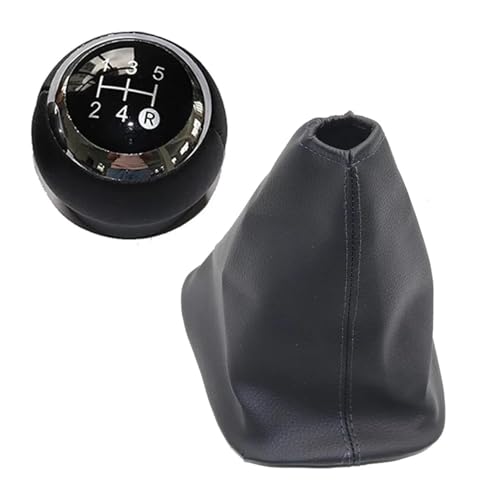 Asfgchh Manueller Schalthebelknauf für T&oyota Corolla E15 E150 2006–2012, 5/6-Gang-Schaltknauf, Leder, 5 Stück, Schwarz, Paar Asfgchh Manueller Schalthebelknauf für T&oyota Corolla E15 E150 2006–2012, 5/6-Gang-Schaltknauf, Leder, 5 Stück, Schwarz, Paar von Asfgchh