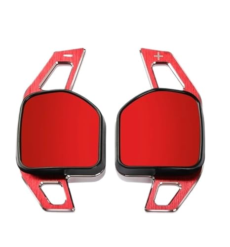 Asfgchh Schaltwippen Schaltwippen passend für Seat ST 5F FR Ateca Ibiza 6P Auto Lenkradverlängerung Schalthebel Aufkleber Zubehör (für Typ C Rot) von Asfgchh
