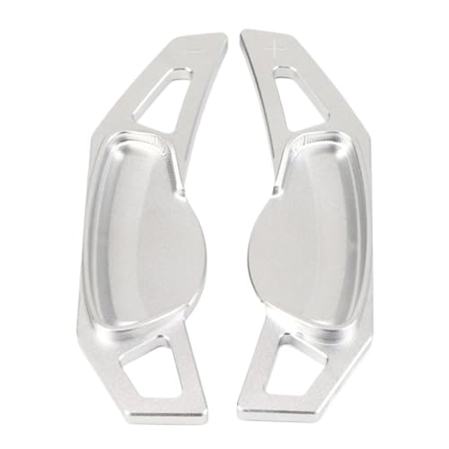 Asfgchh Schaltwippen passend für 451 453 Fortwo Forfour Auto Lenkrad Schalthebel Verlängerung Styling Zubehör Zubehör (Silber) von Asfgchh