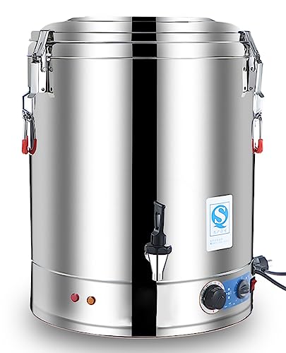 Kommerzielle Catering-Urne mit großer Kapazität, 30 l/40 l/50 l/60 l, Warmwasser-Boiler-Spender, Edelstahl, 30–110 °C Temperaturregelung für Café, Büro, Zuhause, 70 l von Asfgchh