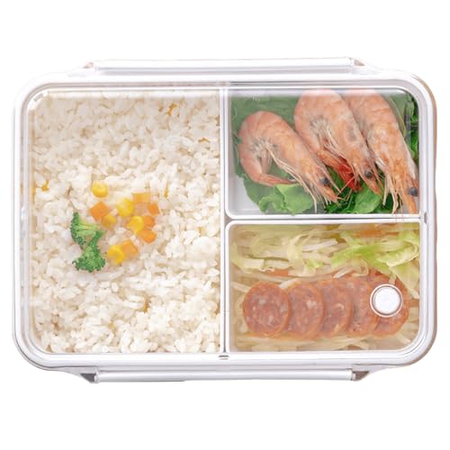 Asfrode Brotdose mit Trennfächern, 950ml Lunchbox Bento Box mit 3 FäChern Lunch Box Frühstücksdose Brotbüchse Vesperbox Brotzeitbox Brotbox Essensbox Frühstücksbox Vesperdose Asfrode Brotdose mit Trennfächern, 950ml Lunchbox Bento Box mit 3 FäChern Lunch Box Frühstücksdose Brotbüchse Vesperbox Brotzeitbox Brotbox Essensbox Frühstücksbox Vesperdose von Asfrode